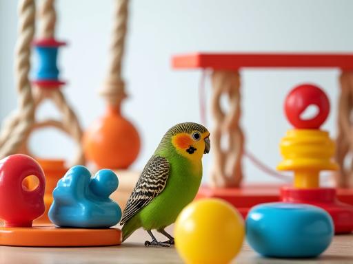 Jouets intelligents pour stimulation des oiseaux
